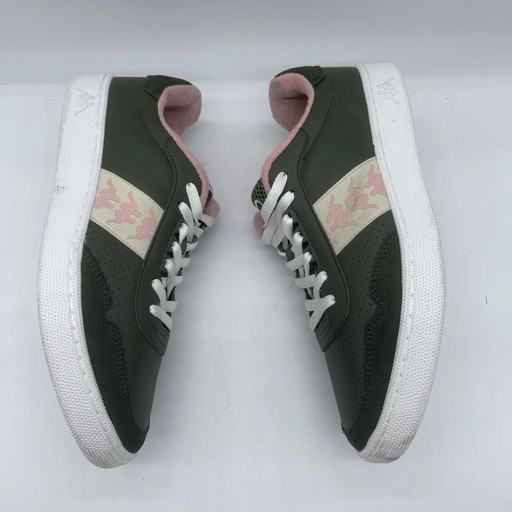 Kappa 222 Banda‎ Barnel Men's Size 9.5 Lifestyle Sneakers 82077 Green/Pink Shoes